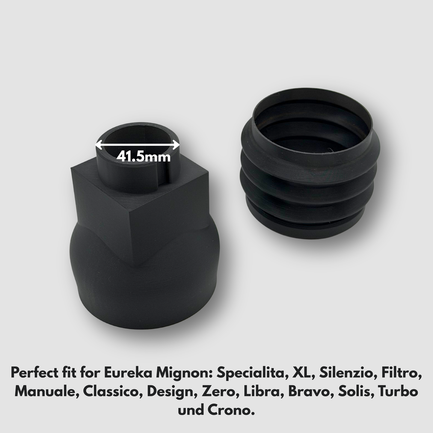 Eureka Mignon Single Dose Hopper mit Bellow – Einzeldosiertrichter für retentionsarmes Espresso Mahlen | Zero Retention Grinder Zubehör